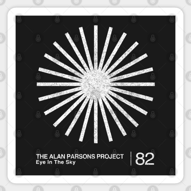 The Alan Parsons Project / Minimalist Graphic Artwork Design Sticker by saudade